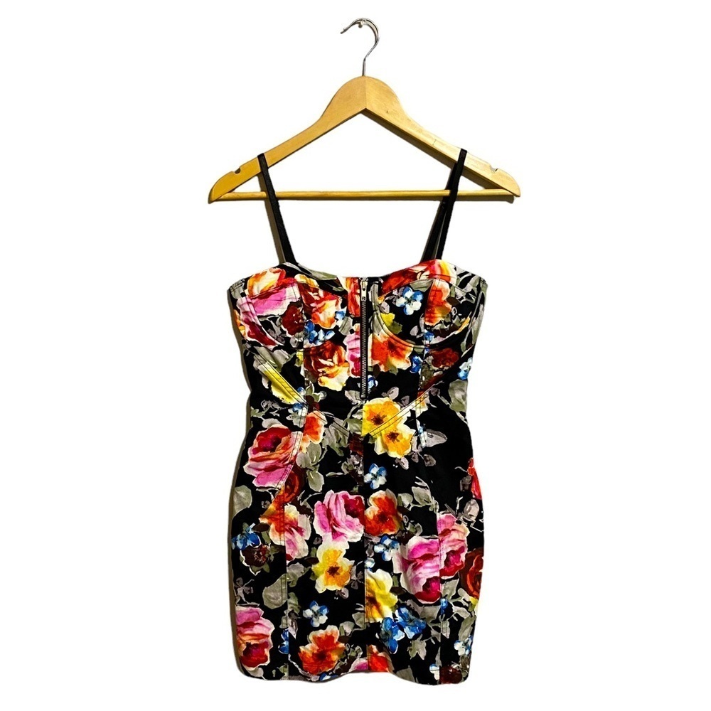 SEDUCTION | Womens Floral Tropical Bust Cupped Above Knee Dress Flirty Fun​​